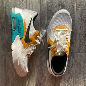 Nike White and Yellow Sneakers Modern Design